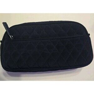 Vera Bradley Quilted Microfiber Travel Case Navy Organizer Bag NWOT